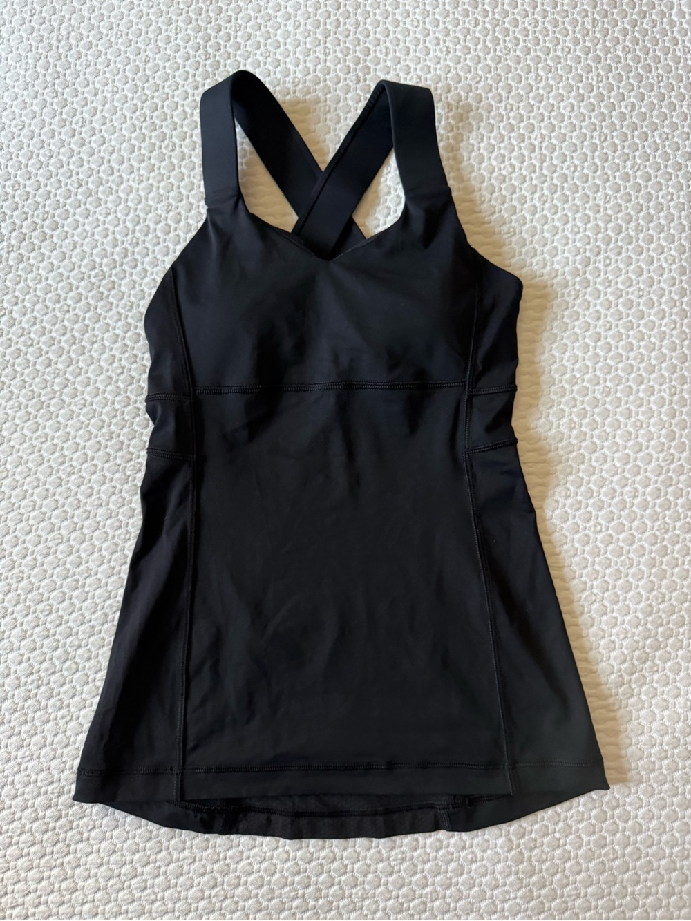 lululemon athletica Black Cross-Back Workout Tank